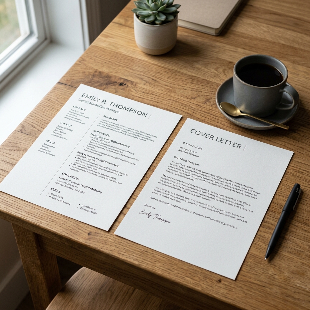 AI Cover Letter generator example